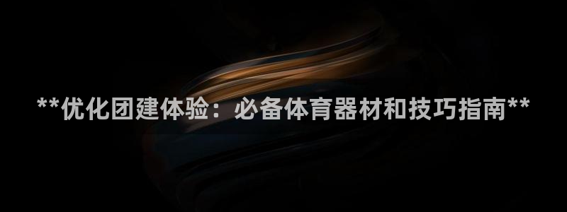 极悦平台代理怎么做赚钱：**优化团建体验：必备体育器